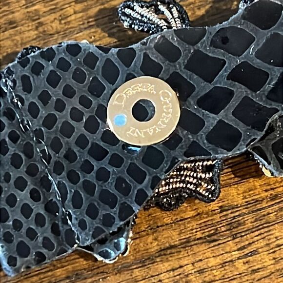 Deepa Gurnani Transcendence Collection Beaded Cuff Bracelet- Black/Gold - Picture 5 of 5